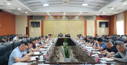 李智勇主持召开区党委（扩大）会议