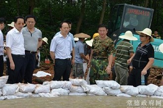 周德睿深入汉寿督导防汛抢险工作