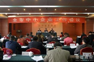 全市中小企业工作会议召开