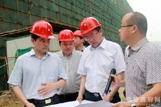 朱水平赴沅水片现场察看园区攻坚建设项目