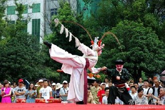 澧县举行大型非物质文化遗产展演（组图）