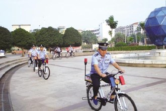 津市25辆警用自行车投入巡逻