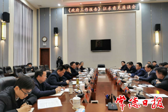 市领导赴桃源征求《政府工作报告》意见