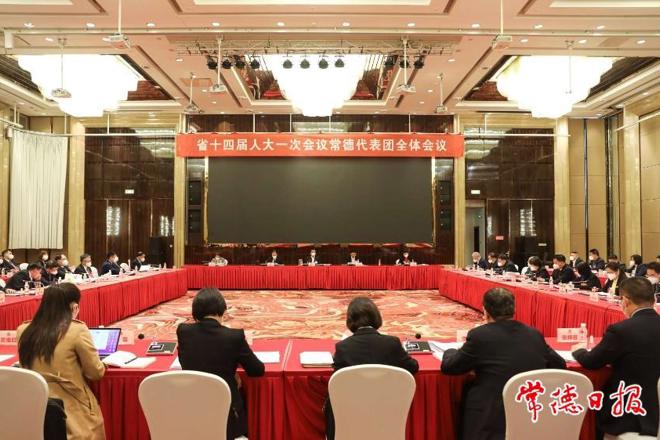 秦国文在参加常德代表团审议时指出 坚持全面依法治省 发展全过程人民民主