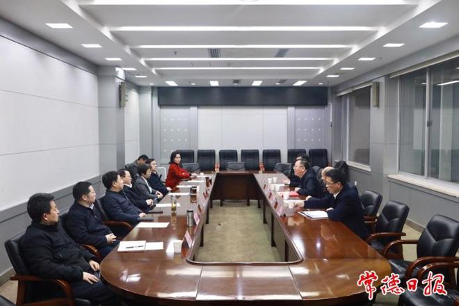 中国电信湖南公司考察团来常考察对接工作