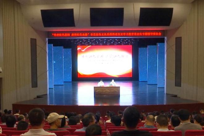 市直宣传文化系统推进党史学习教育常态化专题辅导报告会举行