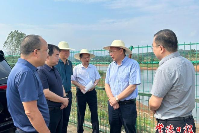 市领导前往桃源县调研抗旱工作