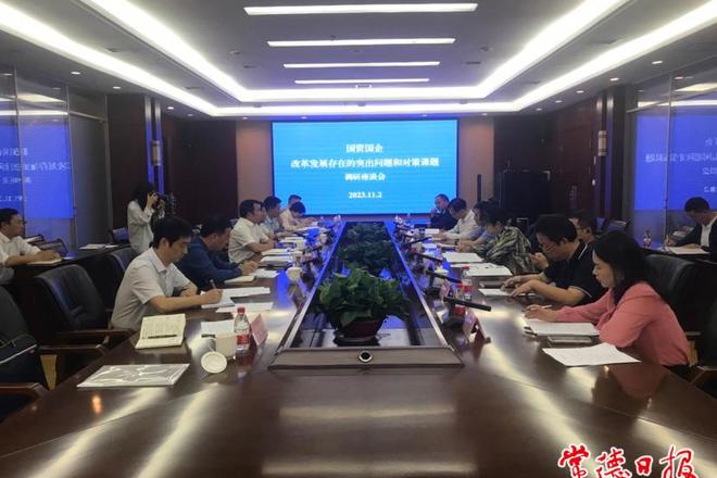 常德市领导开展“国资国企改革发展存在的突出问题和对策”课题调研