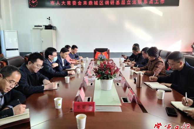 市领导到鼎城区调研基层立法联系点工作