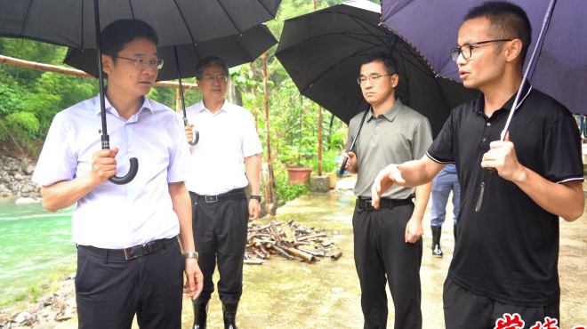 曹志强在桃源县检查指导防汛救灾工作
