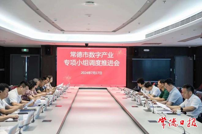 常德市数字产业专项小组调度推进会召开