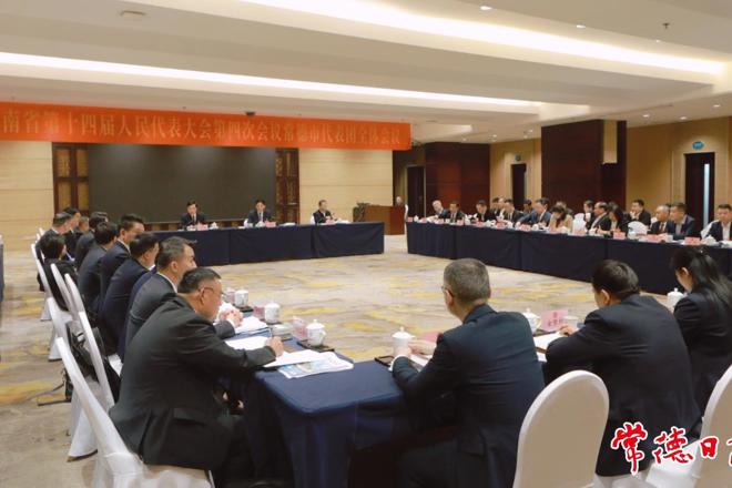 常德代表团集中审议省人大常委会工作报告