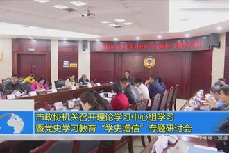 市政协机关召开理论学习中心组学习暨党史学习教育“学史增信”专题研讨会