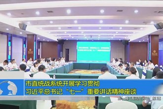 常德市直统战系统开展学习贯彻习近平总书记“七一”重要讲话精神座谈