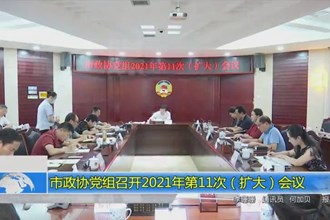 市政协党组召开2021年第11次（扩大）会议