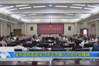 常德市宣传系统学习传达市第八次党代会精神