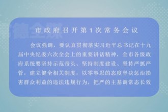 市政府召开第1次常务会议