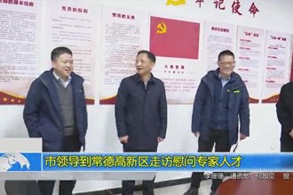 市领导到常德高新区走访慰问专家人才