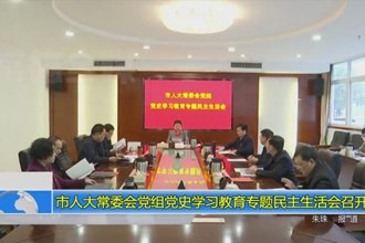 市人大常委会党组党史学习教育专题民主生活会召开