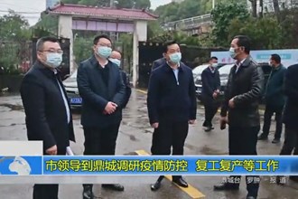 市领导到鼎城调研疫情防控、复工复产等工作