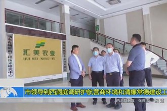 市领导到西洞庭调研护航营商环境和清廉常德建设工作