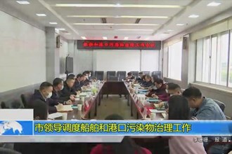 市领导调度船舶和港口污染物治理工作