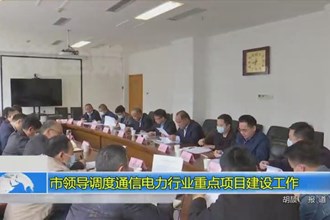 市领导调度通信电力行业重点项目建设工作