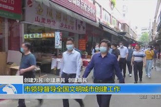 市领导督导全国文明城市创建工作