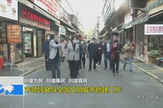 市领导督导全国文明城市创建工作