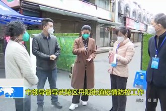 市领导督导武陵区丹阳街道疫情防控工作