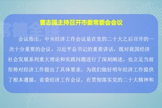 曹志强主持召开市委常委会会议