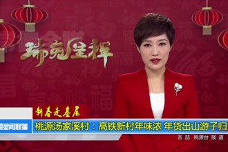 桃源汤家溪村：高铁新村年味浓 年货出山游子归