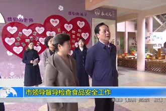 市领导督导检查食品安全工作