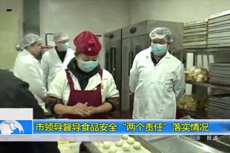 市领导督导食品安全“两个责任”落实情况