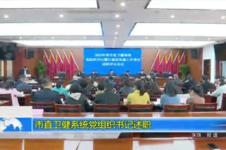 市直卫健系统党组织书记述职