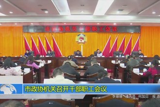 市政协机关召开干部职工会议