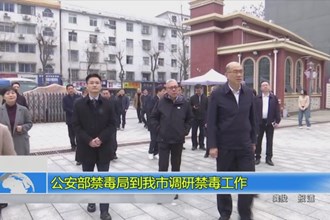 公安部禁毒局到我市调研禁毒工作