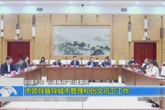 市领导督导城市管理和创文巩卫工作