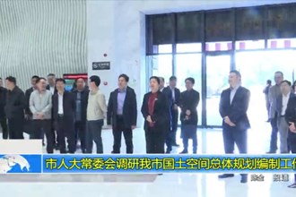 市人大常委会调研我市国土空间总体规划编制工作