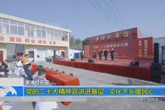 常德经开区：二十大宣讲进基层 文化下乡暖民心
