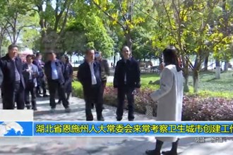 湖北省恩施州人大常委会来常考察卫生城市创建工作