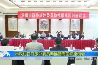 市政协召开旅外委员助推德商回归座谈会