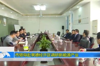 市领导赴常德经开区调研新能源产业