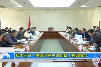 我市召开一季度经营主体培育工程调度会