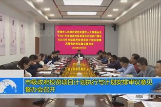 市级政府投资项目计划执行与计划安排审议意见督办会召开