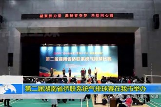 第二届湖南省侨联系统气排球赛在我市举办