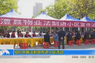 澧县：组织开展法制宣传进小区活动