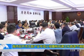 常德市召开市文旅产业专项小组暨桃花源文化旅游节调度会