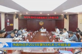 市政协召开2023年第9次机关工作碰头会