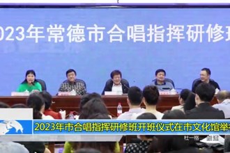 2023年市合唱指挥研修班开班仪式在市文化馆举行